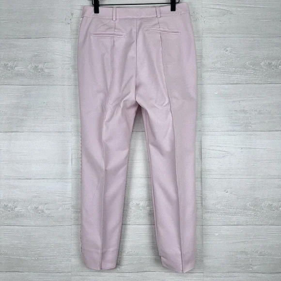 Ted Baker Anett Side Seam Detail Trousers Ankle Pants Size US 6 Baby Pink